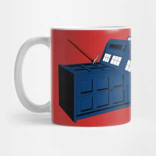 Banksy Tardis Mug